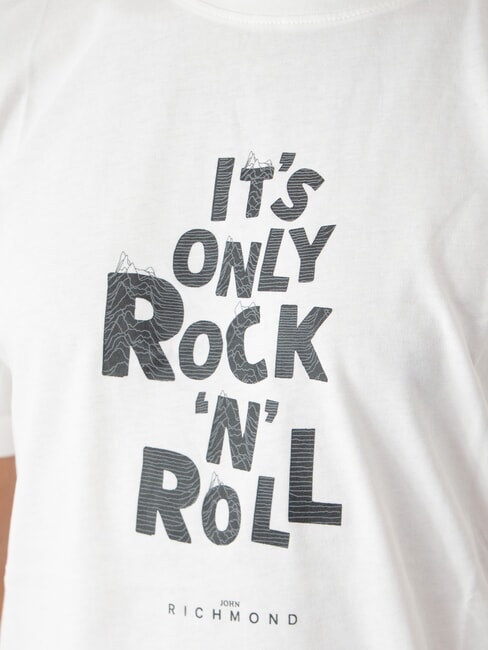 SPARTACO Cotton T-shirt with print off white - T-shirt