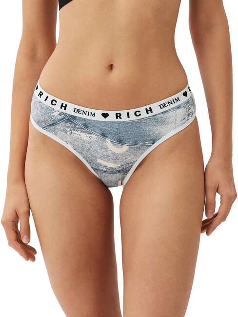 TODY Set of 3 Slips wh/blue/d. - Women's briefs