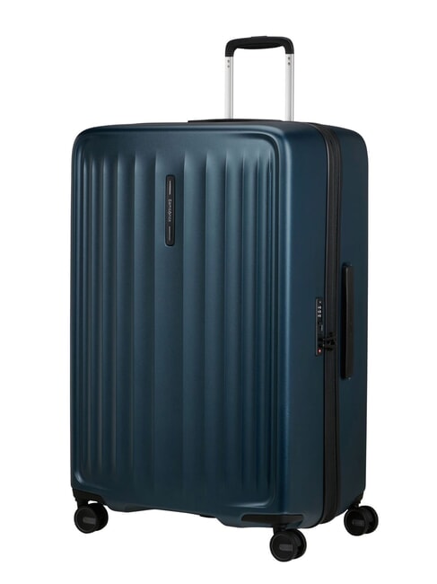 FYRM  Large, expandable trolley steel blue - Rigid Trolley Cases