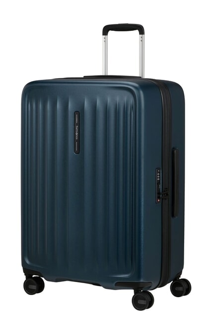 FYRM  Medium Trolley, Expandable steel blue - Rigid Trolley Cases