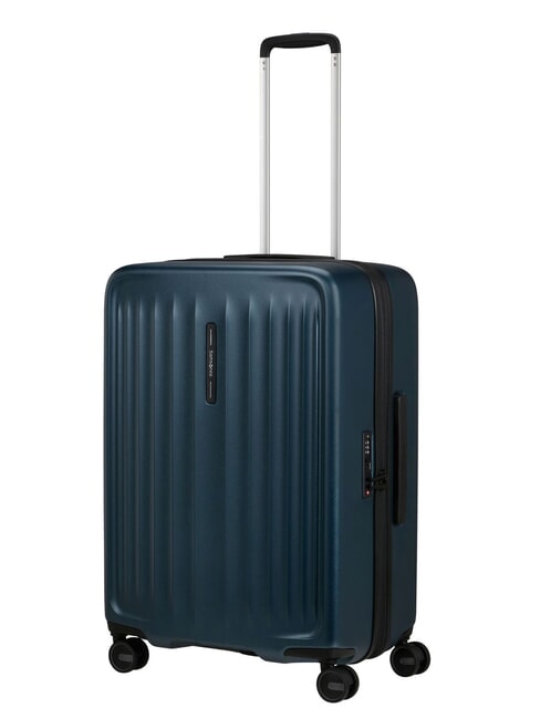 FYRM  Medium Trolley, Expandable steel blue - Rigid Trolley Cases