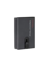 PIQUADRO URBAN Compact leather wallet with slider Grey - Men&rsquo;s Wallets - 3