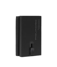PIQUADRO URBAN Compact leather wallet with slider Black - Men’s Wallets - 3