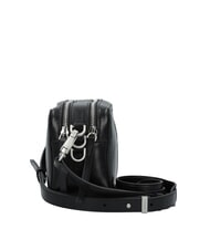 PINKO CARRIE Leather camera case bag black limousine-brushed silver - Women’s Bags - 3