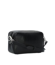 PINKO CARRIE Leather camera case bag black limousine-brushed silver - Women’s Bags - 4