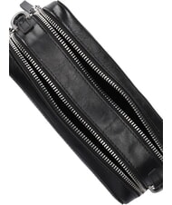 PINKO CARRIE Leather camera case bag black limousine-brushed silver - Women’s Bags - 6