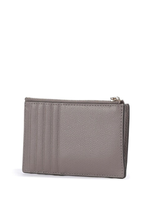 CAMELIA Flat leather wallet gray stucco - Women’s Wallets