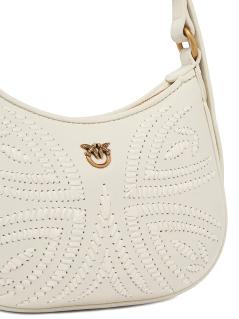 HALF MOON BABY Shoulder bag silk white-antique gold - Women’s Bags