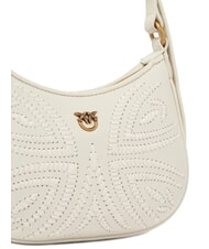 PINKO HALF MOON BABY Shoulder bag silk white-antique gold - Women’s Bags - 3