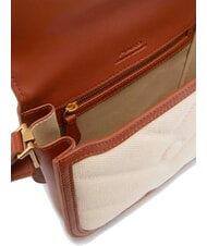 PINKO LOVE BOX BAG Mini canvas shoulder bag beige/brown-antique gold - Women’s Bags - 4