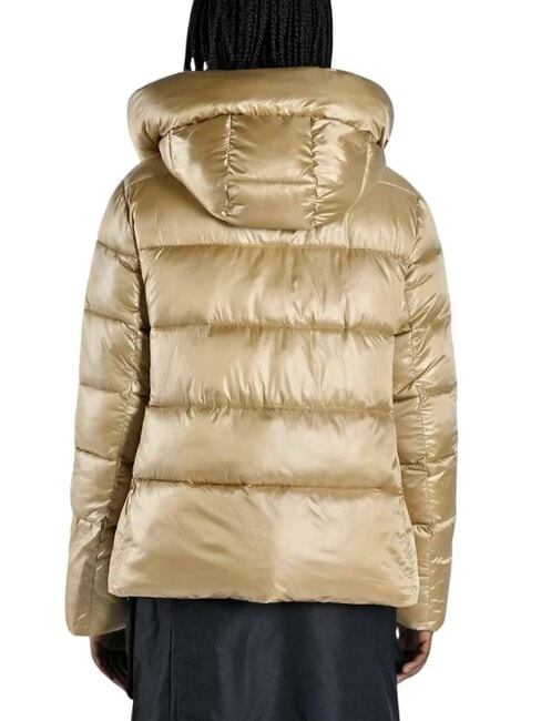 CAPE BRETON Satin down jacket with hood goat - Women's down jackets