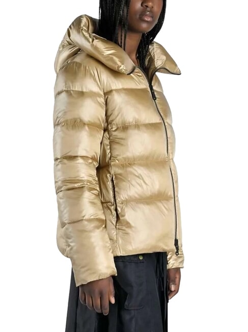 CAPE BRETON Satin down jacket with hood goat - Women's down jackets