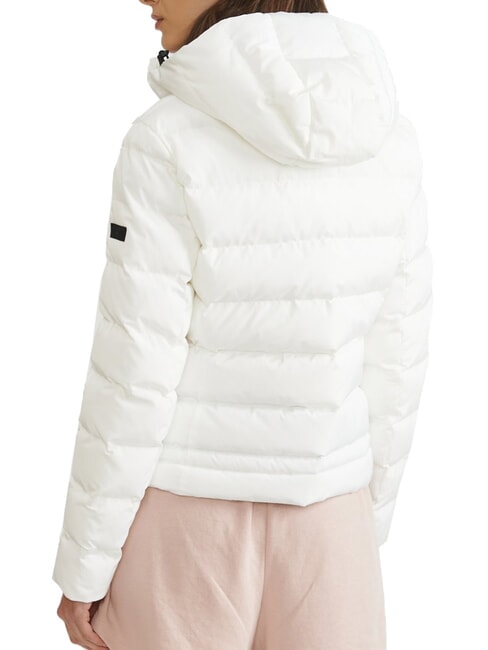 SIMCOE Bomber jacket with hood white - Women's down jackets