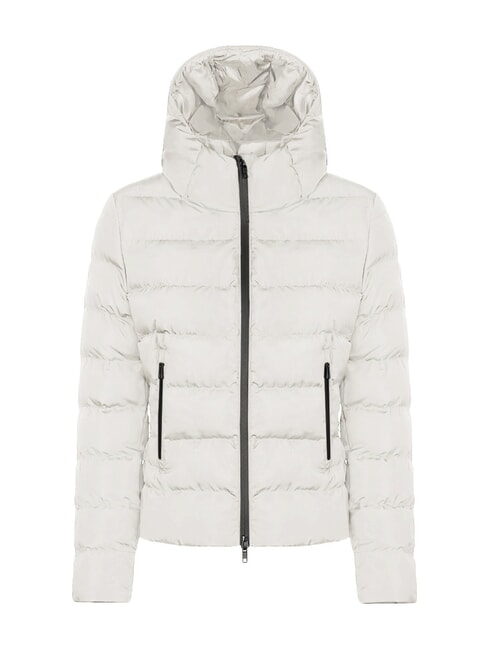 SIMCOE Bomber jacket with hood white - Women's down jackets