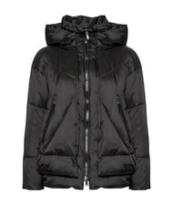 CANADIAN EUGENIE Short satin down jacket with hood black - Women's down jackets - 6