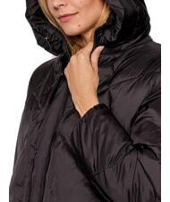 CANADIAN EUGENIE Short satin down jacket with hood black - Women's down jackets - 4