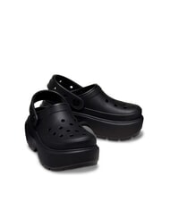 CROCS STOMP CLOG W Platform clog slipper black - Unisex shoes - 5