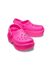 CROCS STOMP CLOG W Platform clog slipper pink crush - Unisex shoes - 4