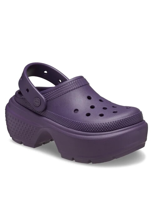 STOMP CLOG W Platform clog slipper dark iris - Unisex shoes