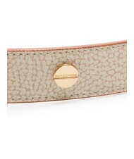 BORBONESE GRAFFITI Belt with studs sand/coconut - Belts - 4