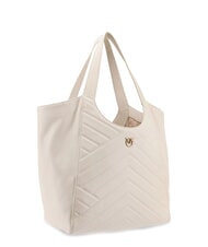 PINKO PUZZLE Stitched leather shoulder bag silk white-antique gold - Women&rsquo;s Bags - 2