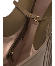 PINKO PUZZLE Stitched leather shoulder bag wren-antique gold - Women’s Bags - 5