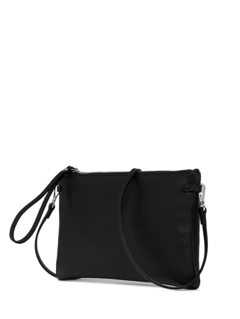 HERMY Leather envelope bag with shoulder strap Black - Women’s Bags
