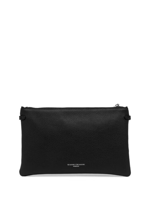 HERMY Leather envelope bag with shoulder strap Black - Women’s Bags