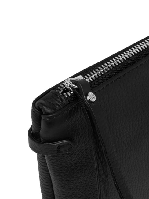 HERMY Leather envelope bag with shoulder strap Black - Women’s Bags