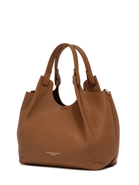 DUA Shoulder bag, in leather leather-t.moro - Women’s Bags