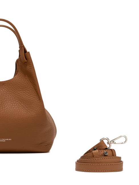 DUA Shoulder bag, in leather leather-t.moro - Women’s Bags