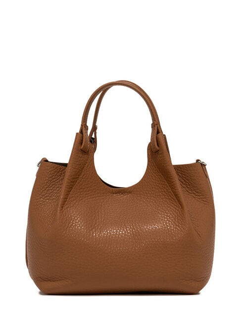 DUA Shoulder bag, in leather leather-t.moro - Women’s Bags