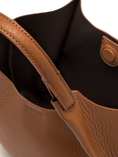 DUA Shoulder bag, in leather leather-t.moro - Women’s Bags