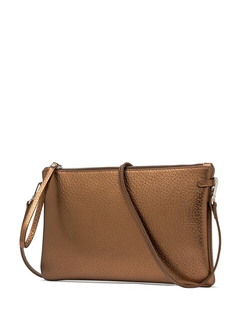 HERMY Metallic Leather Envelope Bag toasted - Women’s Bags