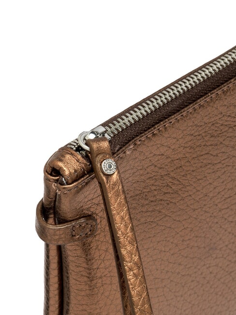 HERMY Metallic Leather Envelope Bag toasted - Women’s Bags