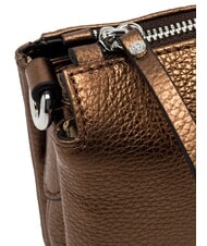 GIANNI CHIARINI THREE Metallic Leather Shoulder Bag toasted - Women’s Bags - 4