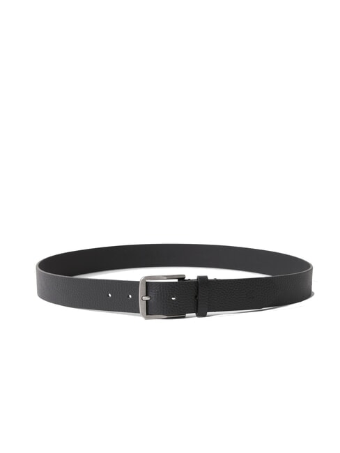 CKJ CLASSIC Shortenable leather belt black/antique silver - Belts