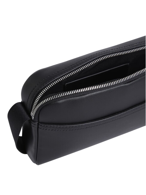 CKJ MONO LOGO Horizontal bag on black - Over-the-shoulder Bags for Men