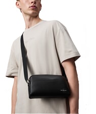 CALVIN KLEIN CKJ MONO LOGO Horizontal bag on black - Over-the-shoulder Bags for Men - 4