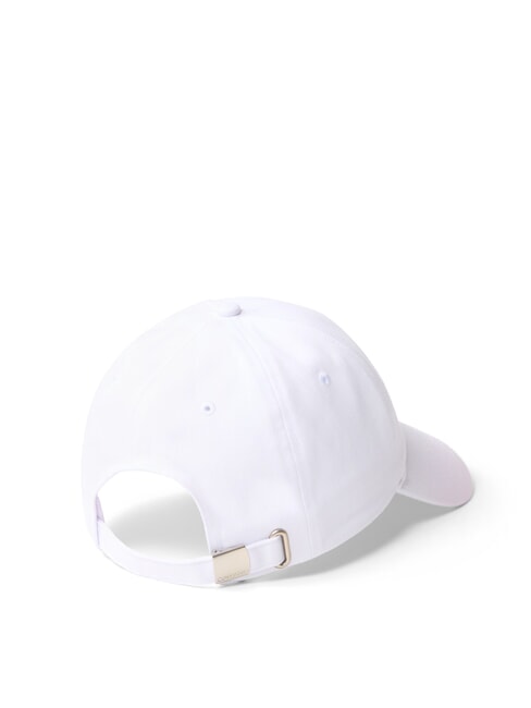 CKJ MONO LOGO Cotton baseball cap ck white - Hats