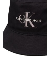 CALVIN KLEIN CKJ MONO LOGO Cotton bucket hat on black - Hats - 3
