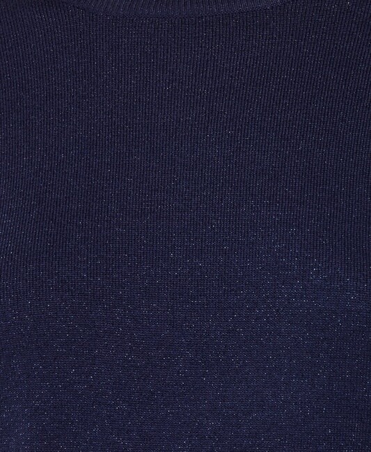 PARANA Lurex crew neck cardigan blue - Women's Sweaters