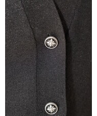 JOHN RICHMOND PEACEFUL Lurex cardigan with buttons black - Women's Sweaters - 3