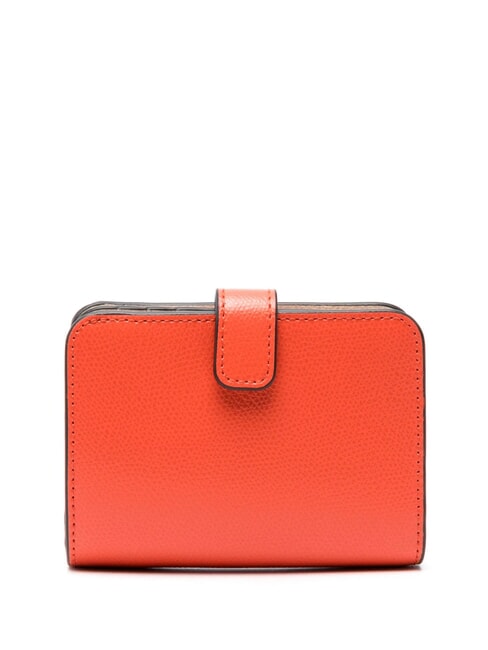 CAMELIA COMPACT Small leather wallet paprika+azalea int. - Women’s Wallets