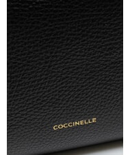 COCCINELLE PRIMROSE Hammered leather backpack Black - Women’s Bags - 5