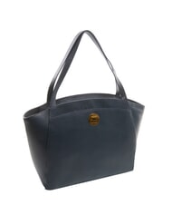COCCINELLE LIYA Hammered leather shoulder bag midnight blue - Women’s Bags - 2