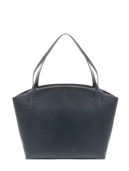 LIYA Hammered leather shoulder bag midnight blue - Women’s Bags