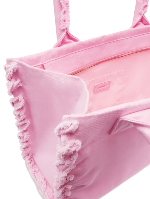 BEACH Shopping bag in recycled canvas sweet pink lilac-antique gold - Women&rsquo;s Bags