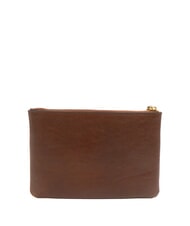 THE BRIDGE CARLOTTA  Leather clutch bag BROWN - Women’s Bags - 4