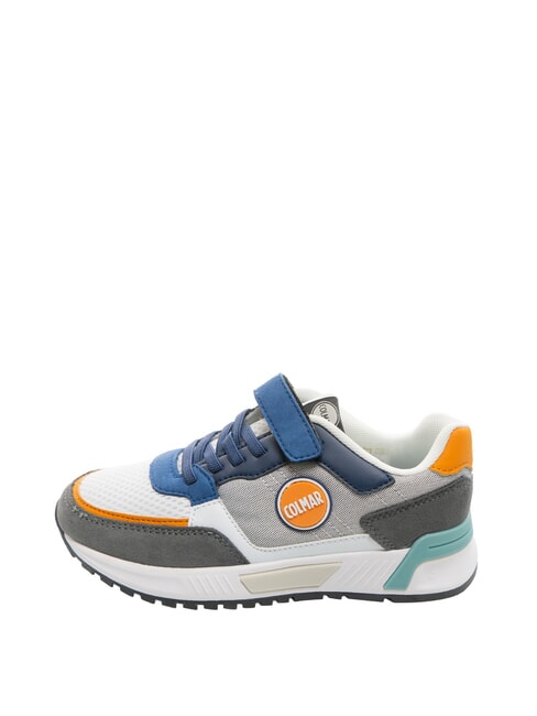 DALTON DIP Sneaker with tear white/blue/gray/orange - Baby Shoes